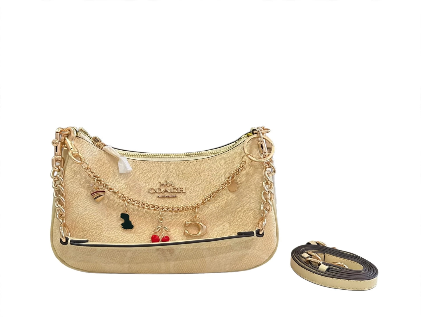 Light Beige cream CO Underarm Dumping Bag