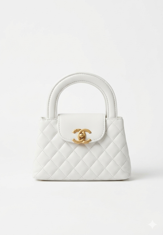 WHITE KELLY BAG