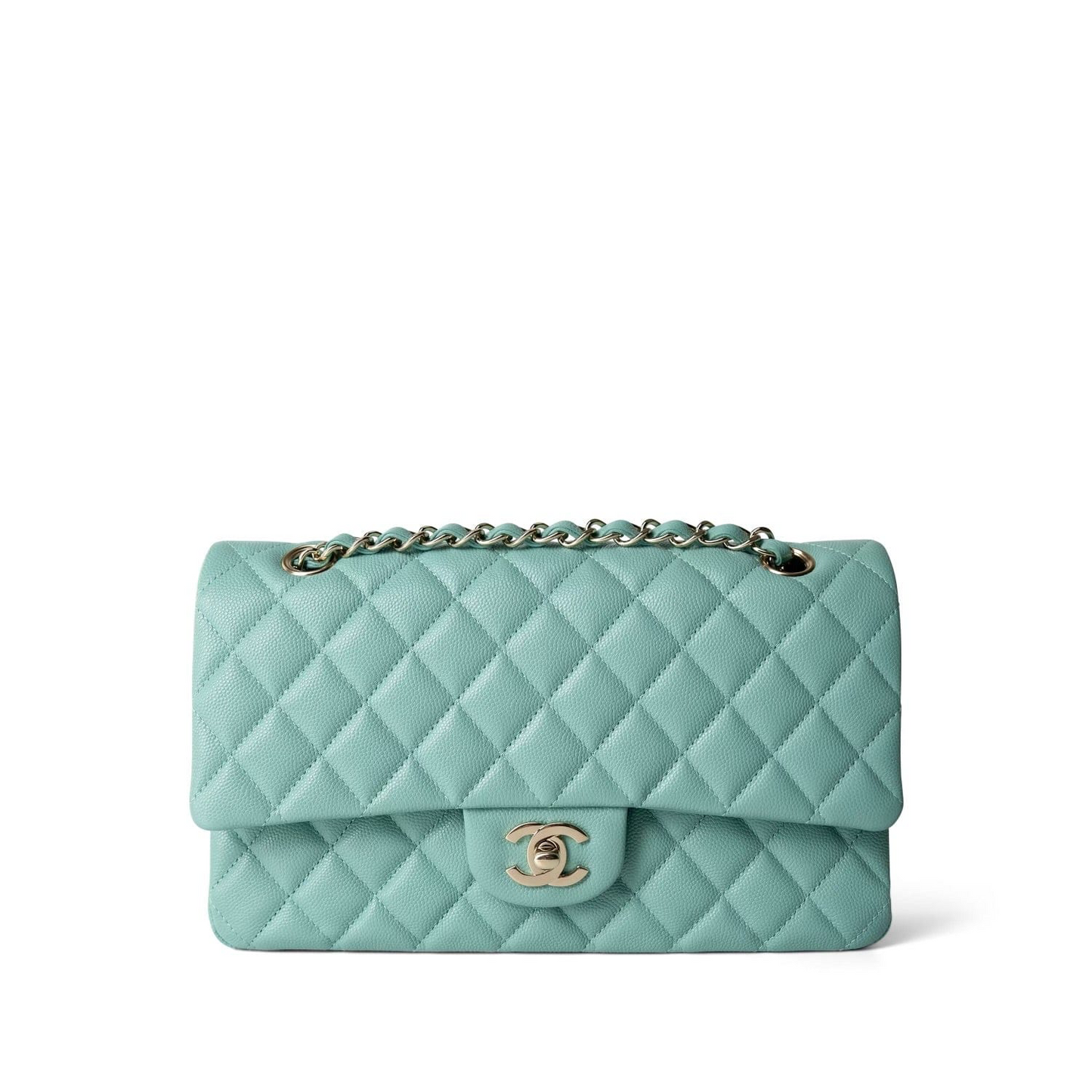 LAKE BLUE CORAL FLAP BAG