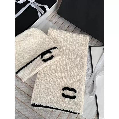 FLEECE CASHMERE SCARF SET